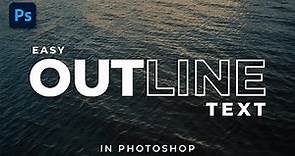 How to Outline Text in Photoshop | Easy Method