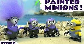 Despicable Me 3 Minions meet a Purple Minion in Painted Minions Story