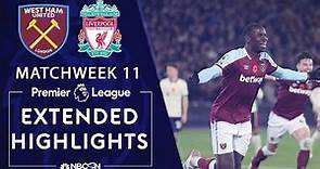 West Ham United v. Liverpool | PREMIER LEAGUE HIGHLIGHTS | 11/7/2021 | NBC Sports