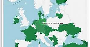 Harta Politică a Europei - Seterra.Europa țări - BAC