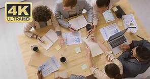 Office Stock Footage - People Working As A Team / Group Meeting | Business Footage Free Download