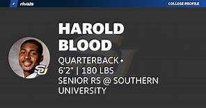 Harold Blood SENIOR Quarterback Southern University