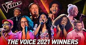 Blind Auditions of every The Voice 2021 winner | Mega Compilation