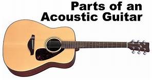 Parts of an Acoustic Guitar Tutorial for Beginners (Guitar Lesson)
