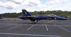 The Blue Angels Taking off Flying Around and Landing At Boeing Field Seafair