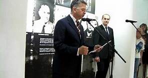 Speech at Dimitar Peshev Museum in Kyustendil, Bulgaria