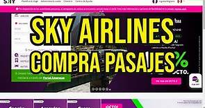 Como comprar pasajes en Sky Airlines por internet