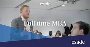 Esade's Full Time MBA in Barcelona