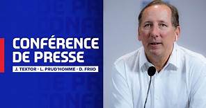 Conférence de presse de John Textor, Laurent Prud'homme et David Friio | Olympique Lyonnais