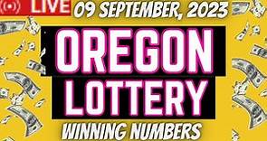 Oregon Evening Lottery Results Drawing - 09 Sep 2023 - 4PM - Lucky Lines - Win For Life - Powerball