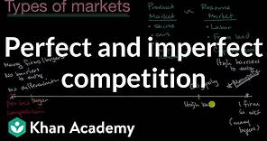 Perfect and imperfect competition