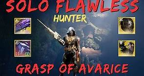 Solo Flawless Grasp of Avarice (Hunter) Season of the Wish