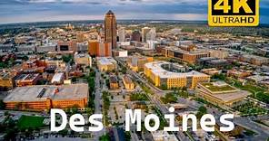 Beauty of Des Moines, Iowa USA in 4K| World in 4K