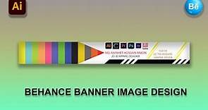 How to Make Behance Banner Design || Behance Banner Size || Behance New Look || illustrator tutorial