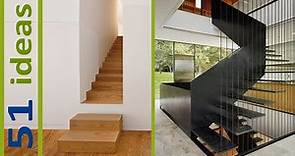 Escaleras Interiores Minimalistas. Mejores Diseños 51 Ideas de Escaleras Modernas VOLADAS Flotantes