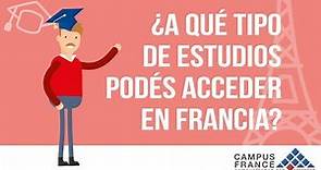 ✅ ¿A qué tipo de estudios podés acceder en Francia? - Video 2 de 6 - Campus France Argentina