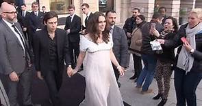 EXCLUSIVE : Very pregnant Keira Knightley with husband attending J12 Chanel Watch launching in Paris
