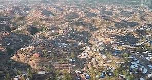 Rohingya crisis: drone footage shows scale of refugee camp in Bangladesh