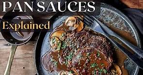 French pan sauces explained plus demonstration on how to make a madeira wine steak sauce