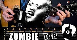 Como tocar ZOMBIE (The Cranberries) en guitarra acústica | Tablaturas TCDG