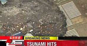 Raw Video: Tsunami Slams Northeast Japan