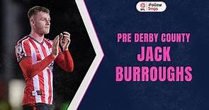 Jack Burroughs pre Derby County (A)