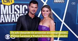 Primeras fotos de la boda de Taylor Lautner, el lobo de 'Crepúsculo', con su novia Taylor Dome