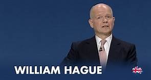 William Hague: Speech to Conservative Party Conference 2014
