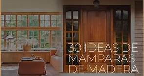 💛 30 Ideas de Mamparas de MADERA 💚 Puertas Mampara maderas más finas💙 | 2022 | 😀