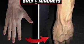 get veiny hands permanently in 4 minutes / step by step