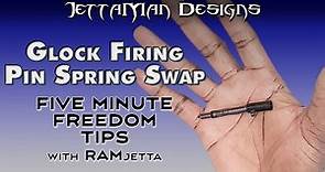 How to Change a Glock Firing Pin Spring! - Five Minute Freedom Tips with RAMjetta