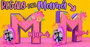 Letra 3D PORTA-FOTOS para MAMÁ - ESPECIAL DEL DIA DE LA MADRES