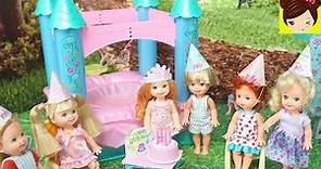 La Bebe de Princesa Anna Tiene Fiesta de Cumpleaños con Castillo Inflable y Cabina de Fotos