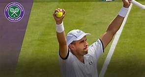 Wimbledon 2017 - Gilles Muller hits four aces in a row