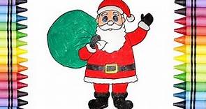 How to colour Santa Claus | Kids Colouring Pages- Santa Claus Colouring
