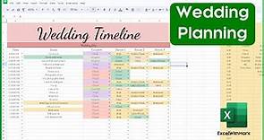 Ultimate Wedding Timeline Planner in Google Sheets | Step-by-Step Guide