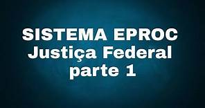 Como dar entrada em petição inicial na Justiça Federal (sistema eproc) - passo 1