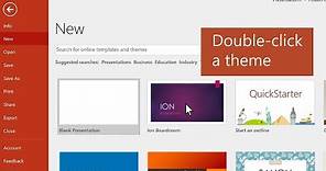 How to create a presentation in PowerPoint