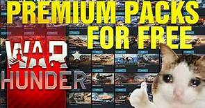 Get Premium Packs For Free - TUTORIAL FOR NOOBS - War Thunder