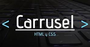 Carrusel | HTML y CSS