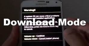 Samsung Galaxy S5: How to Enter Download Mode