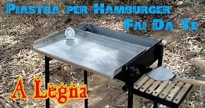 PIASTRA PER HAMBURGER FAI DA TE A LEGNA / BURGER GRILL DIY