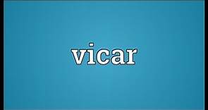 Vicar Meaning