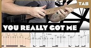 Van Halen - You Really Got Me - Guitar Tab | Lesson | Cover | Tutorial