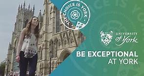 Undergraduate study at York: Be exceptional