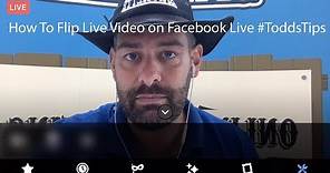 How to Flip the Mirrored Image on Facebook Live (Mobile)