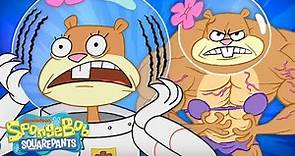 Every Time Sandy Goes Wild 🐾 | 20 Minute Compilation | SpongeBob