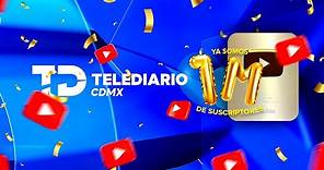 YouTube premia a Telediario CdMx con placa dorada por llegar al 1M de suscriptores