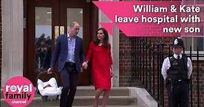 Royal Baby: Prince William and Kate leave hospital with new son