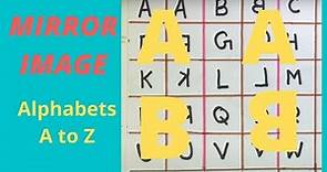 MIRROR IMAGE OF ALPHABET #IMAGES#ALPHABET#LeadLearningKids